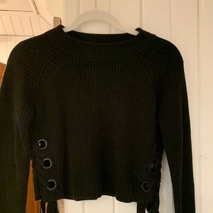 Endless Rose Black Sweater
